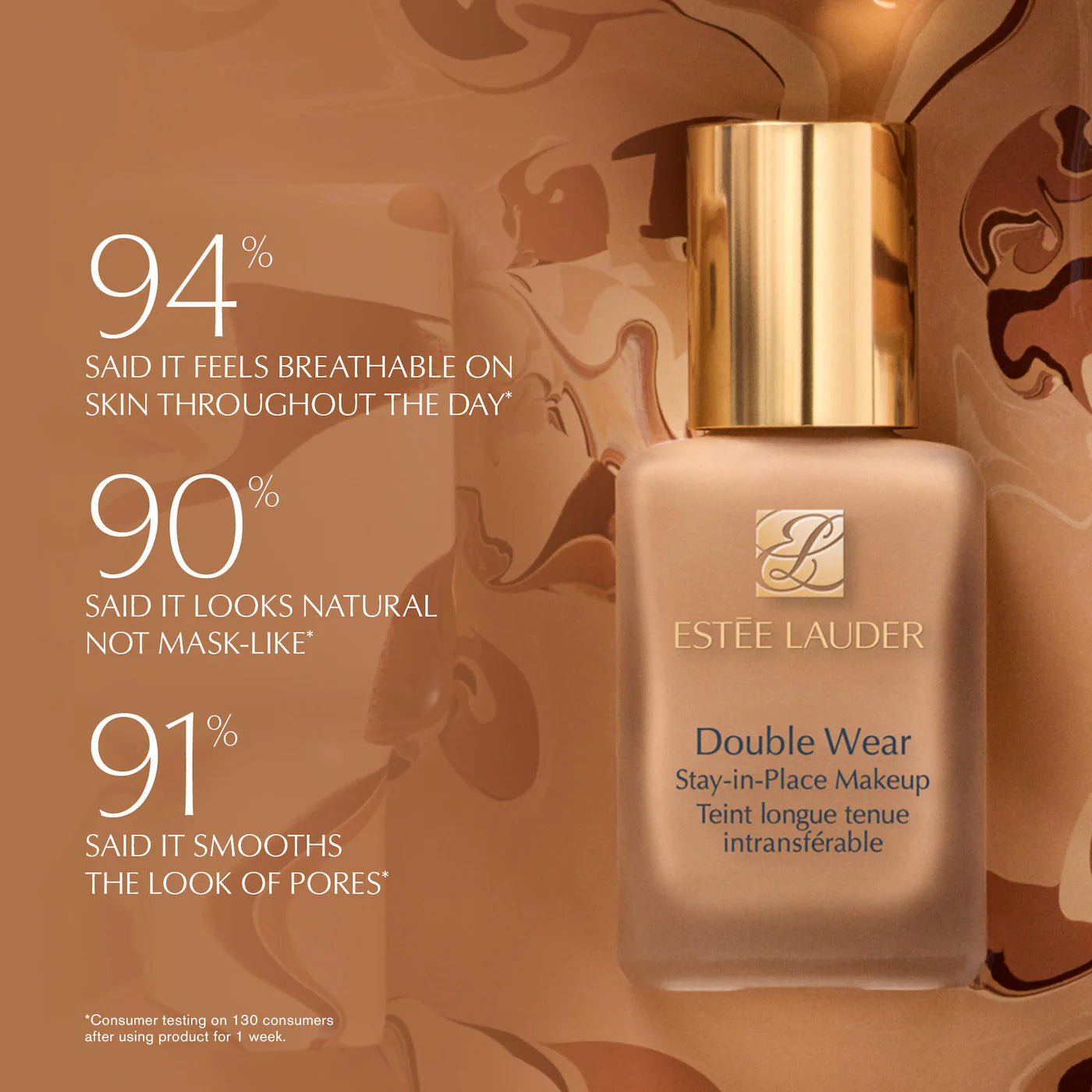 100% Authentic Estée Lauder  Double Wear Stay-in-Place 24-Hour Longwear Foundation