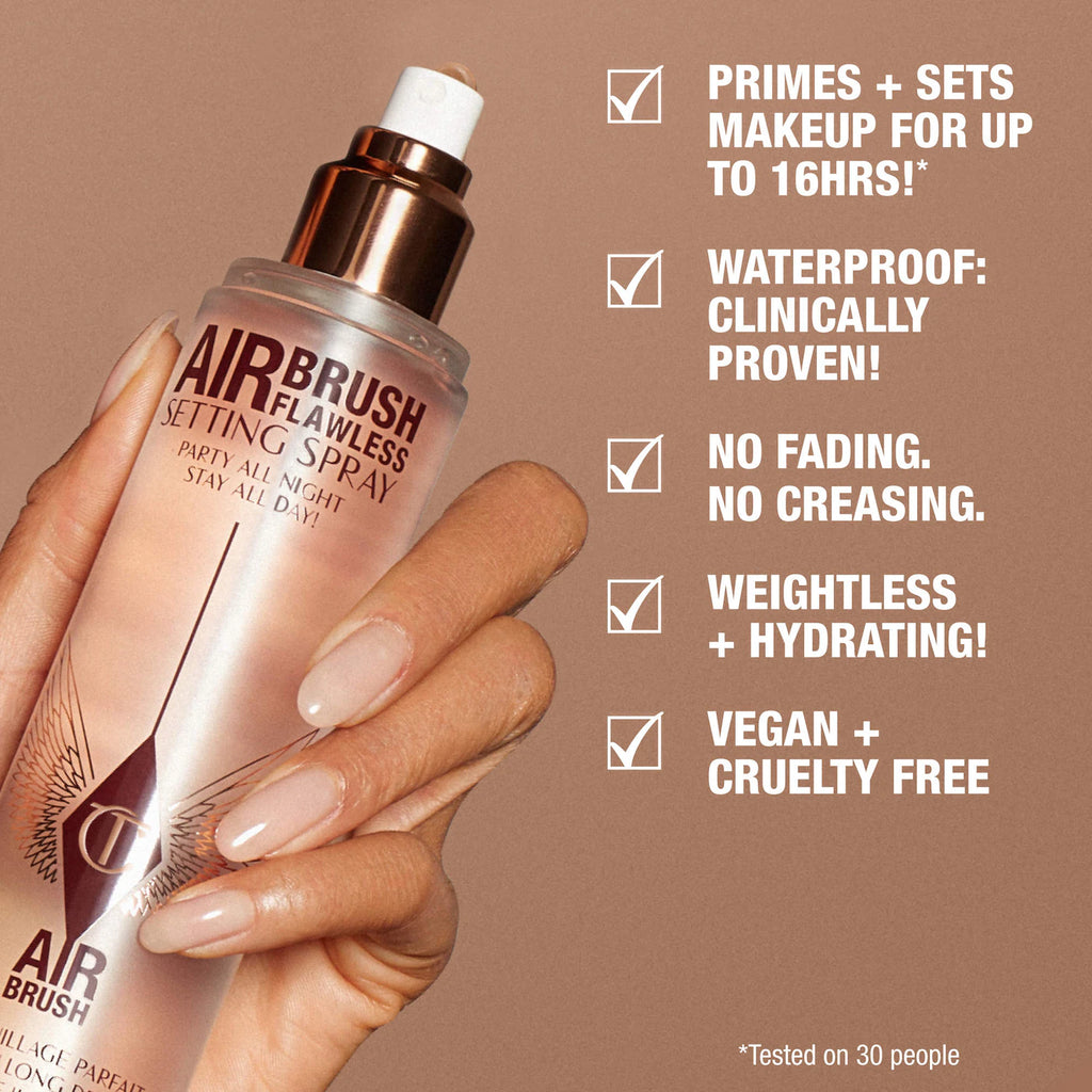 100% Authentic Charlotte Tilbury  Airbrush Flawless Hydrating & Waterproof Setting Spray